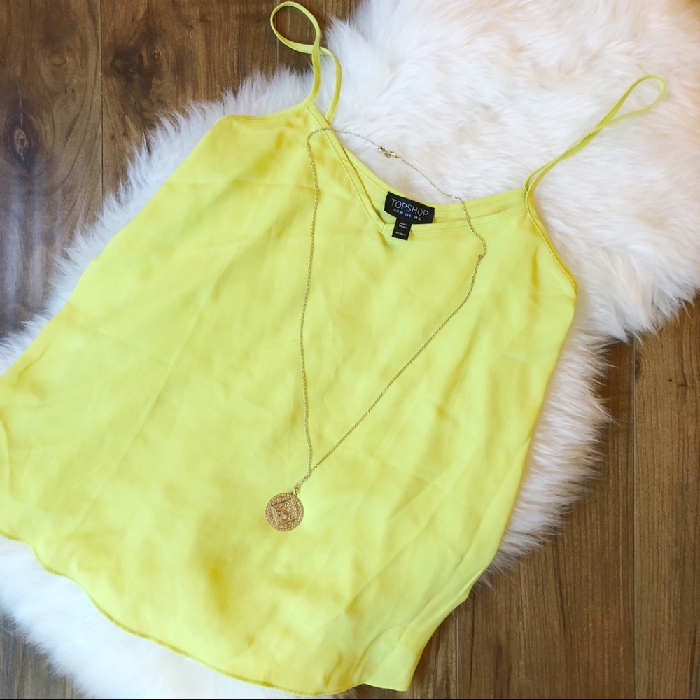 Topshop Highlighter Slip Tank